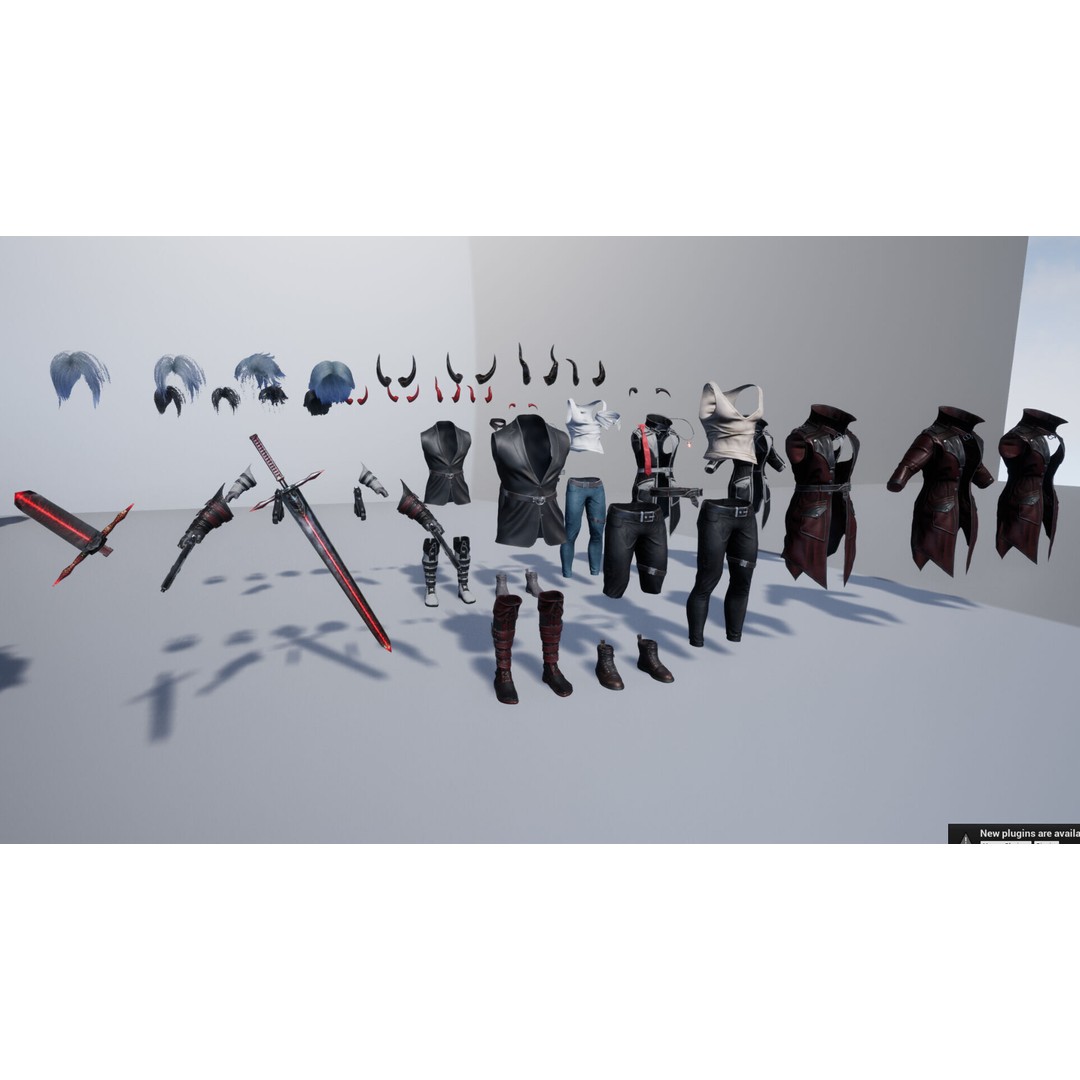Half Blood Characters 3D Model – Low Poly Rigged Fantasy Asset, FBX - View 45