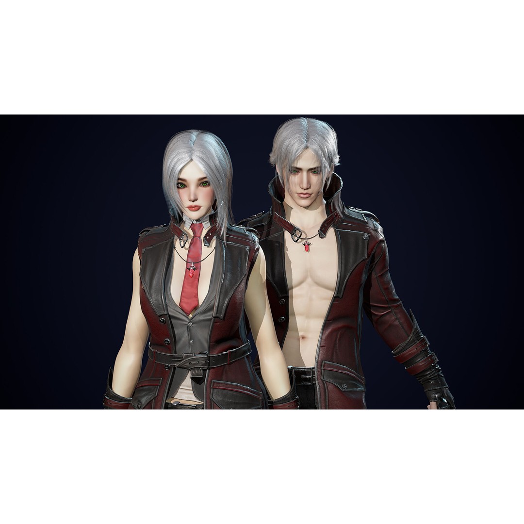 Half Blood Characters 3D Model – Low Poly Rigged Fantasy Asset, FBX - View 5