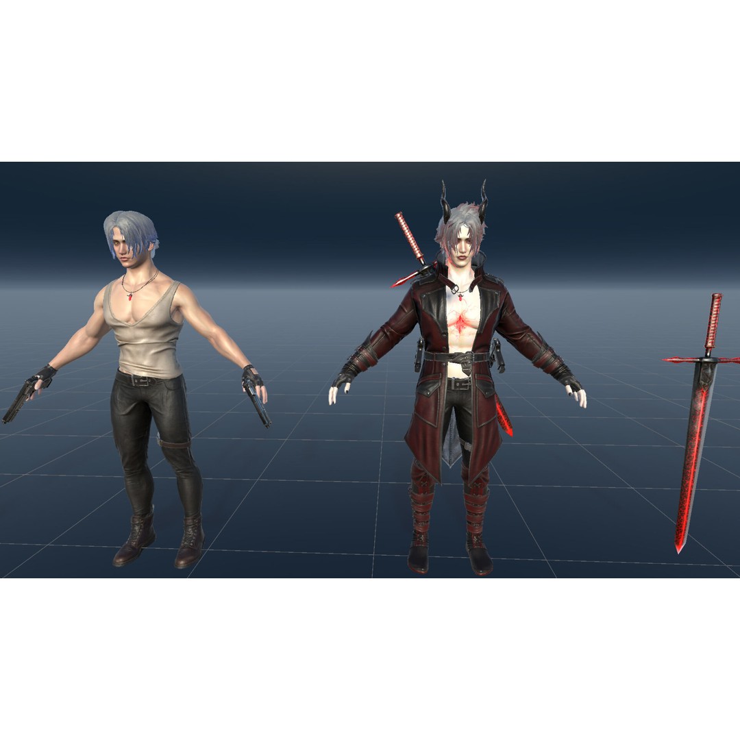 Half Blood Characters 3D Model – Low Poly Rigged Fantasy Asset, FBX - View 58