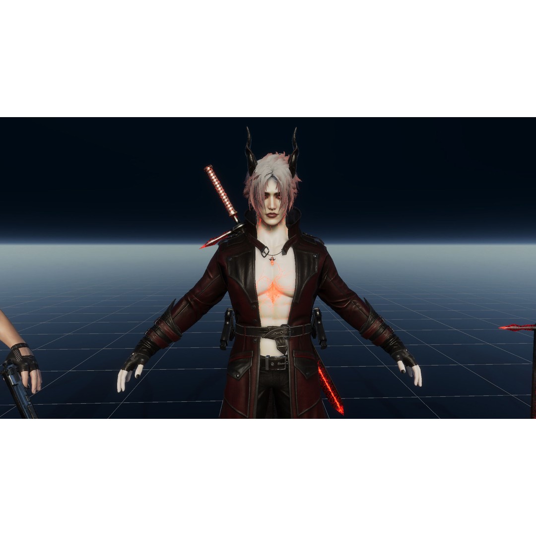 Half Blood Characters 3D Model – Low Poly Rigged Fantasy Asset, FBX - View 64
