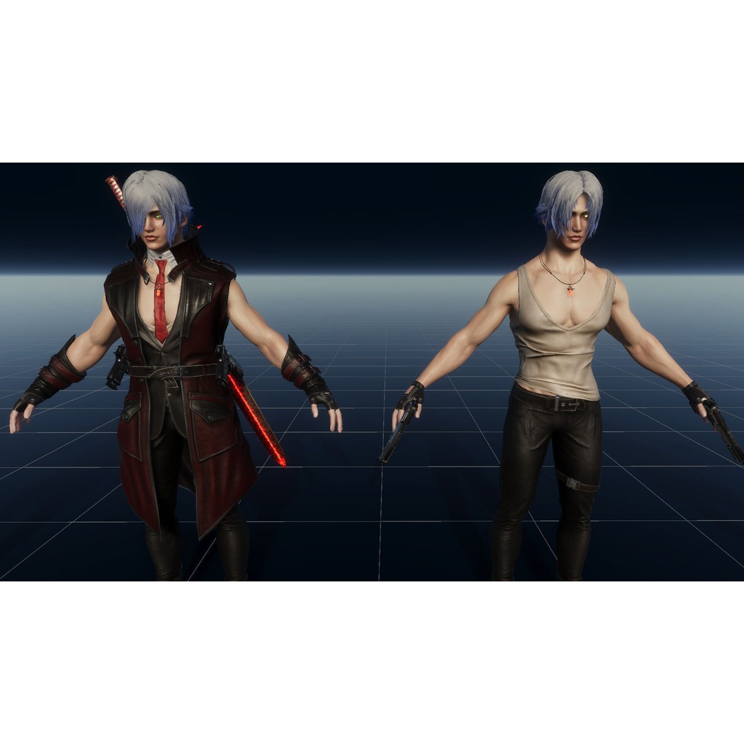 Half Blood Characters 3D Model – Low Poly Rigged Fantasy Asset, FBX - View 65