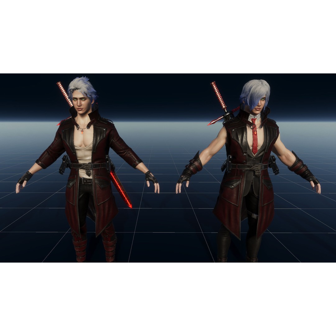Half Blood Characters 3D Model – Low Poly Rigged Fantasy Asset, FBX - View 66