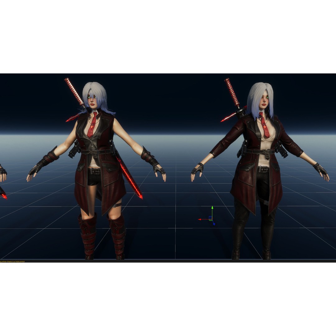 Half Blood Characters 3D Model – Low Poly Rigged Fantasy Asset, FBX - View 71