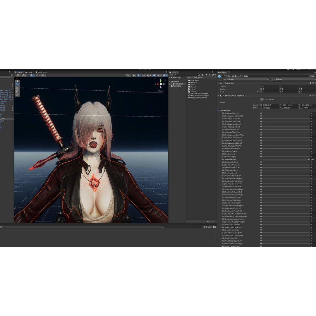 Half Blood Characters 3D Model – Low Poly Rigged Fantasy Asset, FBX - View 75
