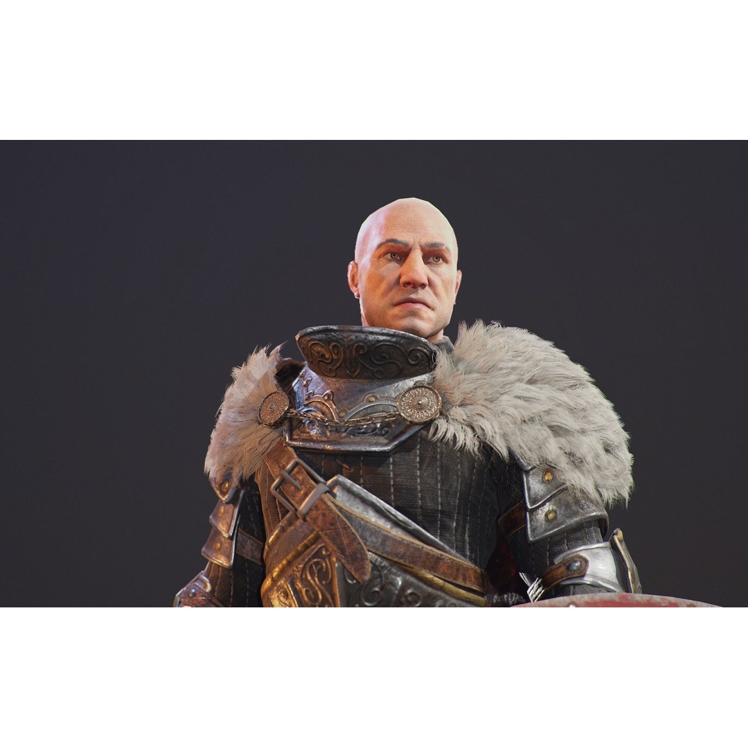 Knight Errant 3D Model – Low Poly Rigged Character, FBX, PBR - View 16