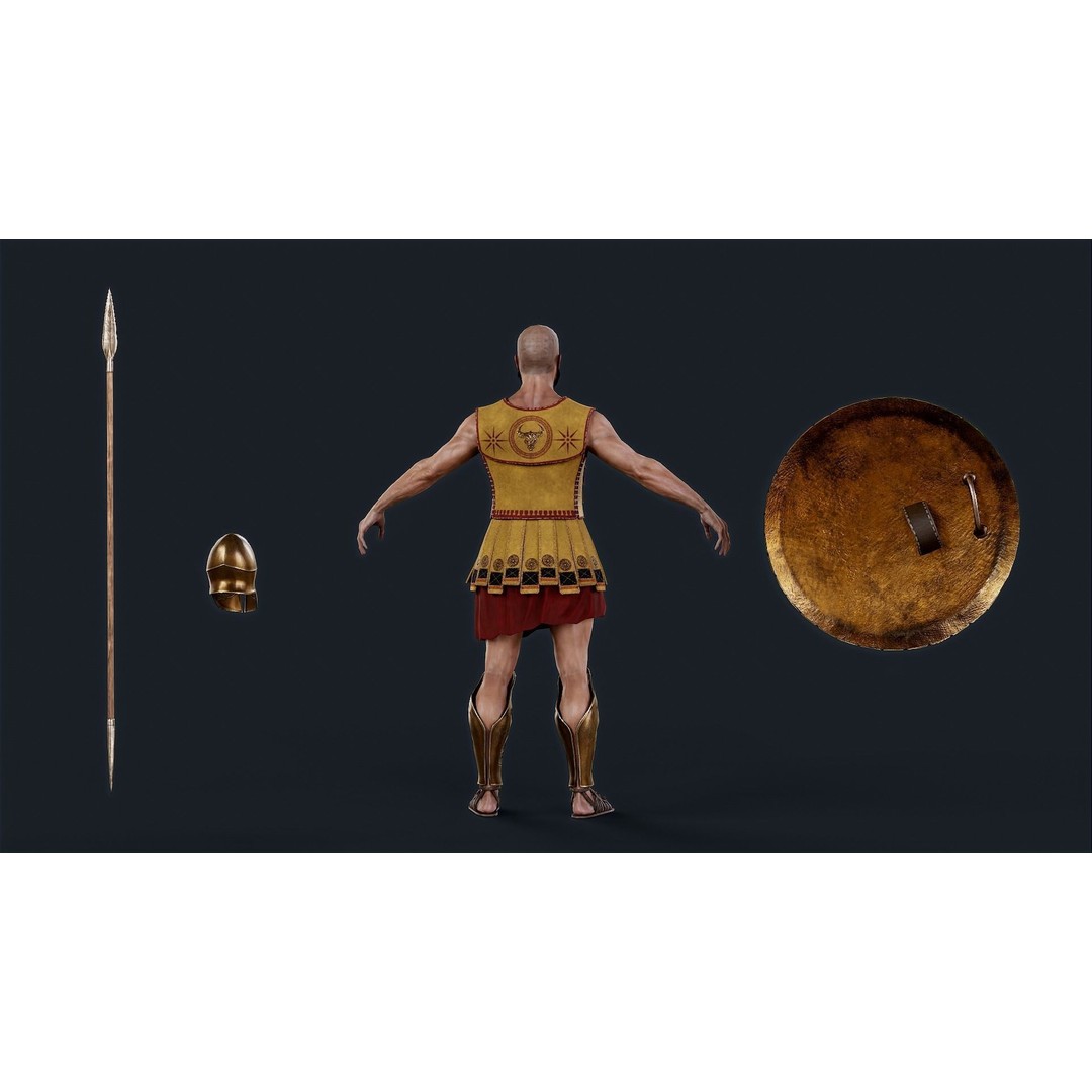 SPARTAN2 3D Model – Low Poly Rigged Character for Unity & Unreal Engine - View 10