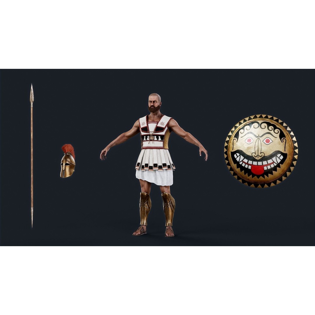 SPARTAN2 3D Model – Low Poly Rigged Character for Unity & Unreal Engine - View 12