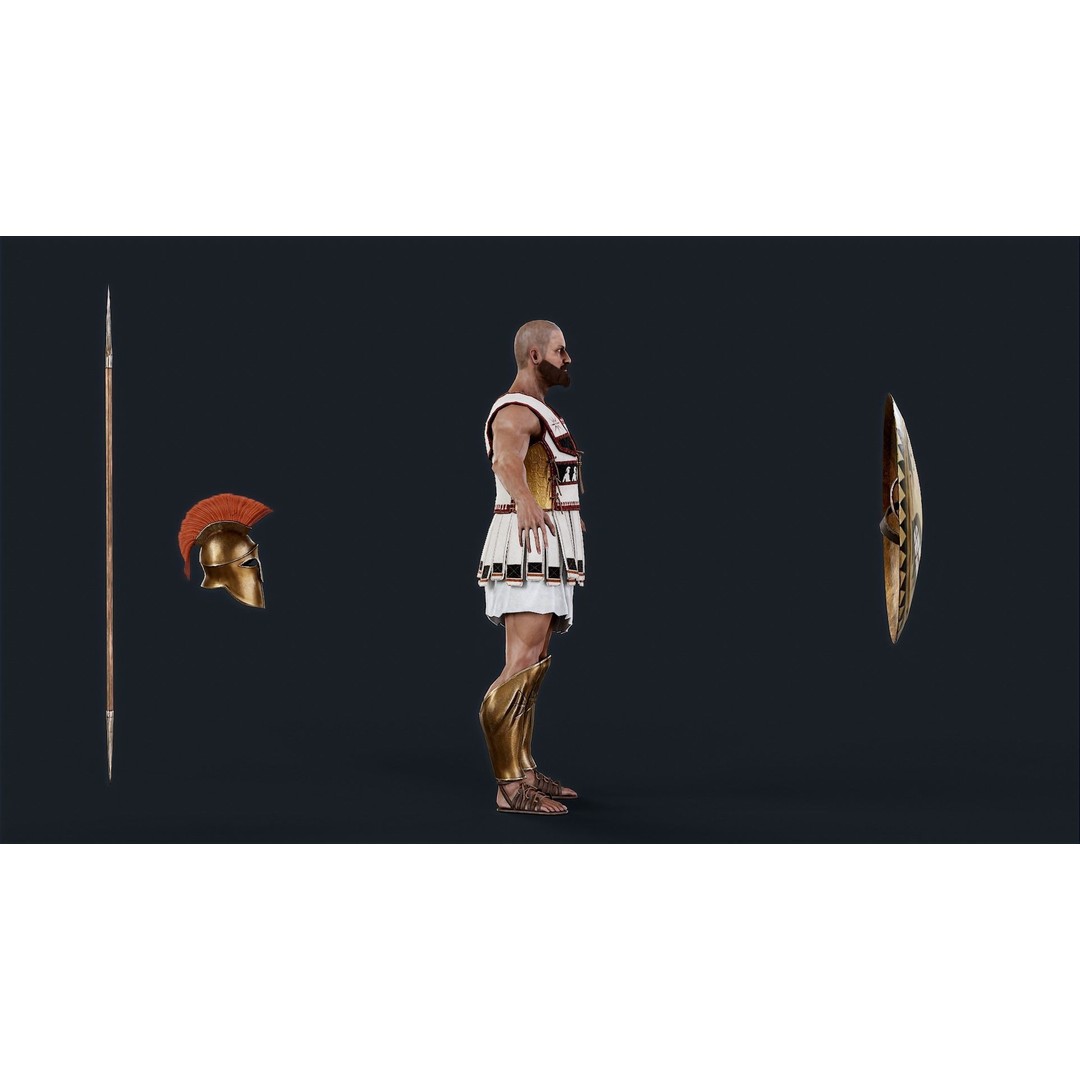 SPARTAN2 3D Model – Low Poly Rigged Character for Unity & Unreal Engine - View 13