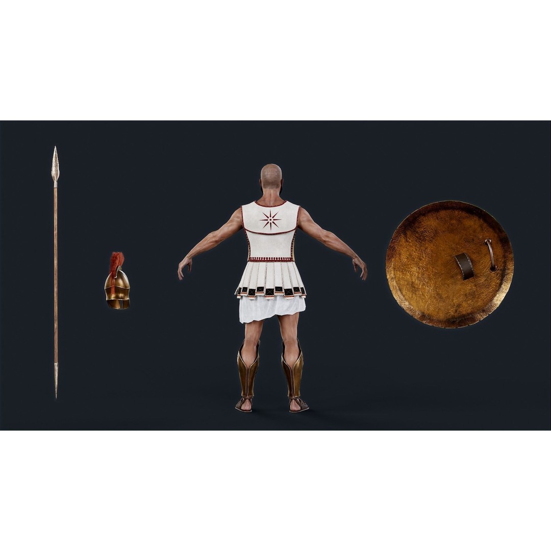 SPARTAN2 3D Model – Low Poly Rigged Character for Unity & Unreal Engine - View 14