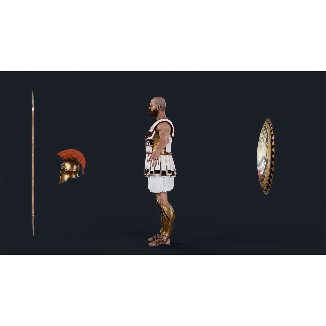 SPARTAN2 3D Model – Low Poly Rigged Character for Unity & Unreal Engine - View 15