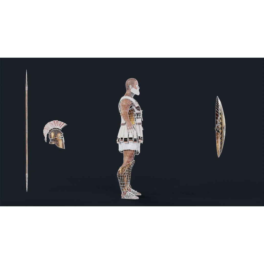 SPARTAN2 3D Model – Low Poly Rigged Character for Unity & Unreal Engine - View 17