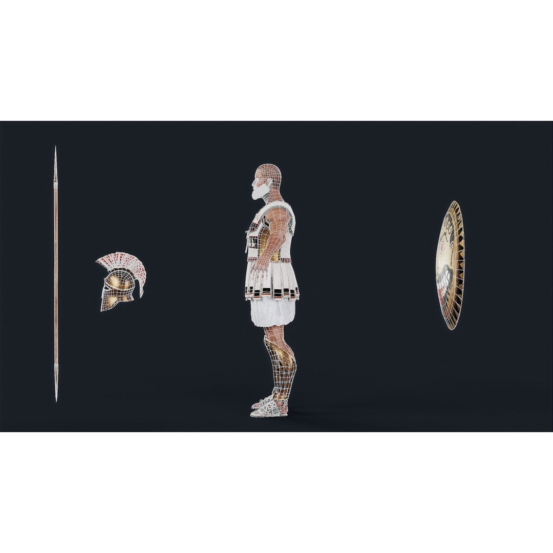 SPARTAN2 3D Model – Low Poly Rigged Character for Unity & Unreal Engine - View 19