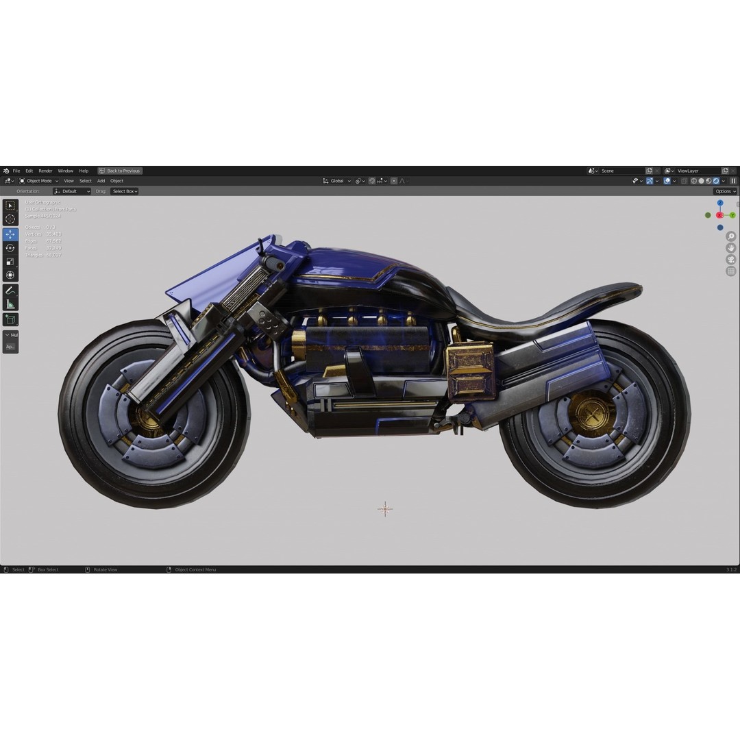 Andromeda 3D Model – Low-Poly Sci-Fi Character with Rigging and PBR Textures - View 45
