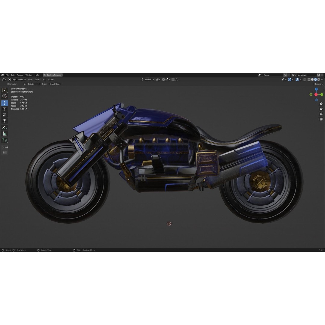 Andromeda 3D Model – Low-Poly Sci-Fi Character with Rigging and PBR Textures - View 46