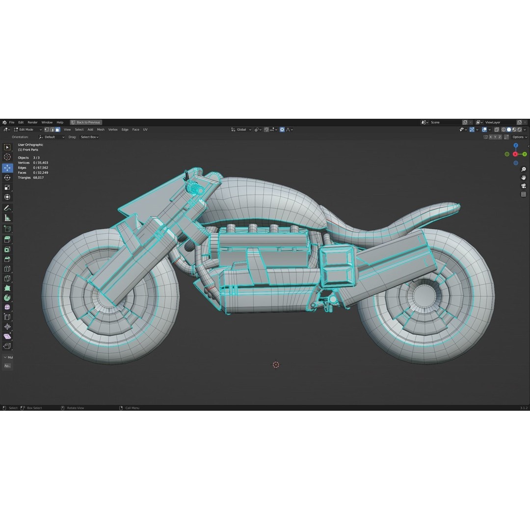 Andromeda 3D Model – Low-Poly Sci-Fi Character with Rigging and PBR Textures - View 48