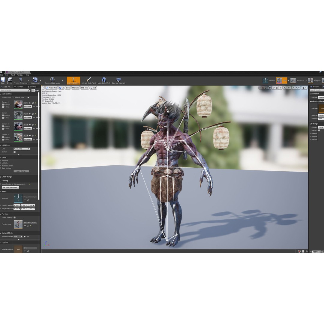 God Demon 3D Model – Low Poly Fantasy Character, Rigged & Animated - View 24