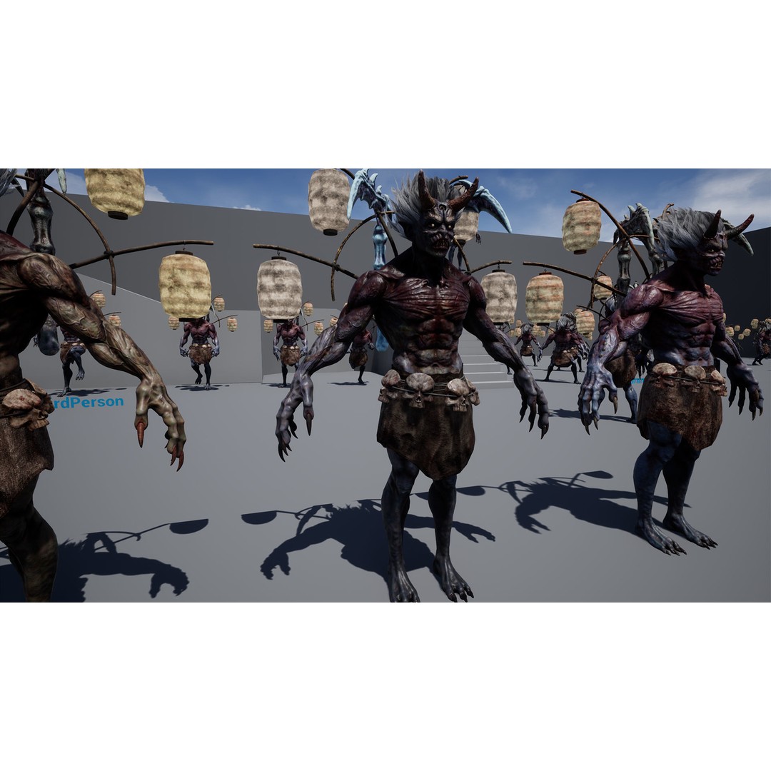 God Demon 3D Model – Low Poly Fantasy Character, Rigged & Animated - View 25
