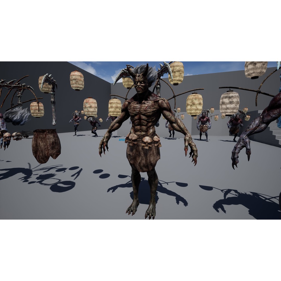 God Demon 3D Model – Low Poly Fantasy Character, Rigged & Animated - View 26