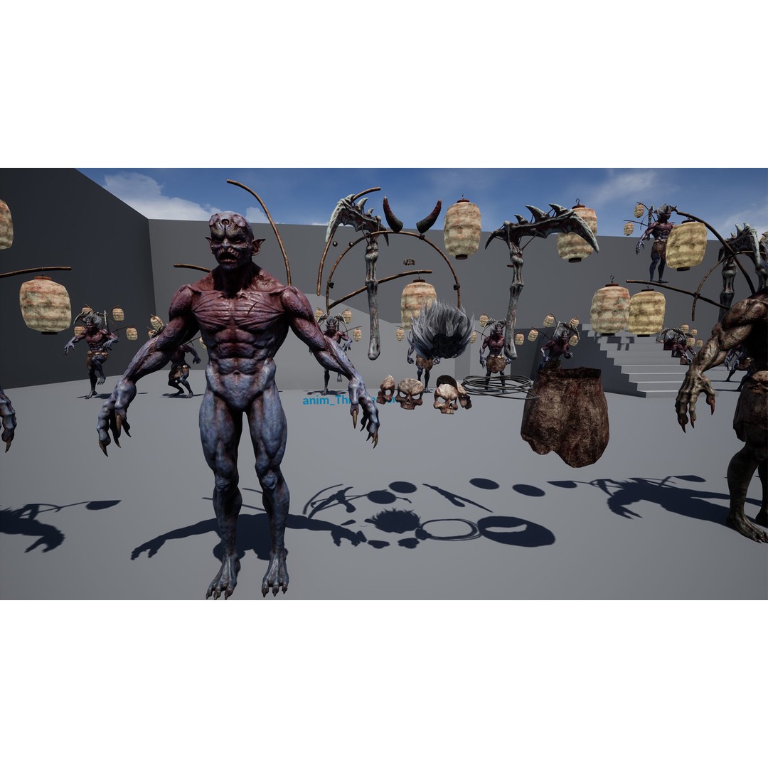 God Demon 3D Model – Low Poly Fantasy Character, Rigged & Animated - View 27