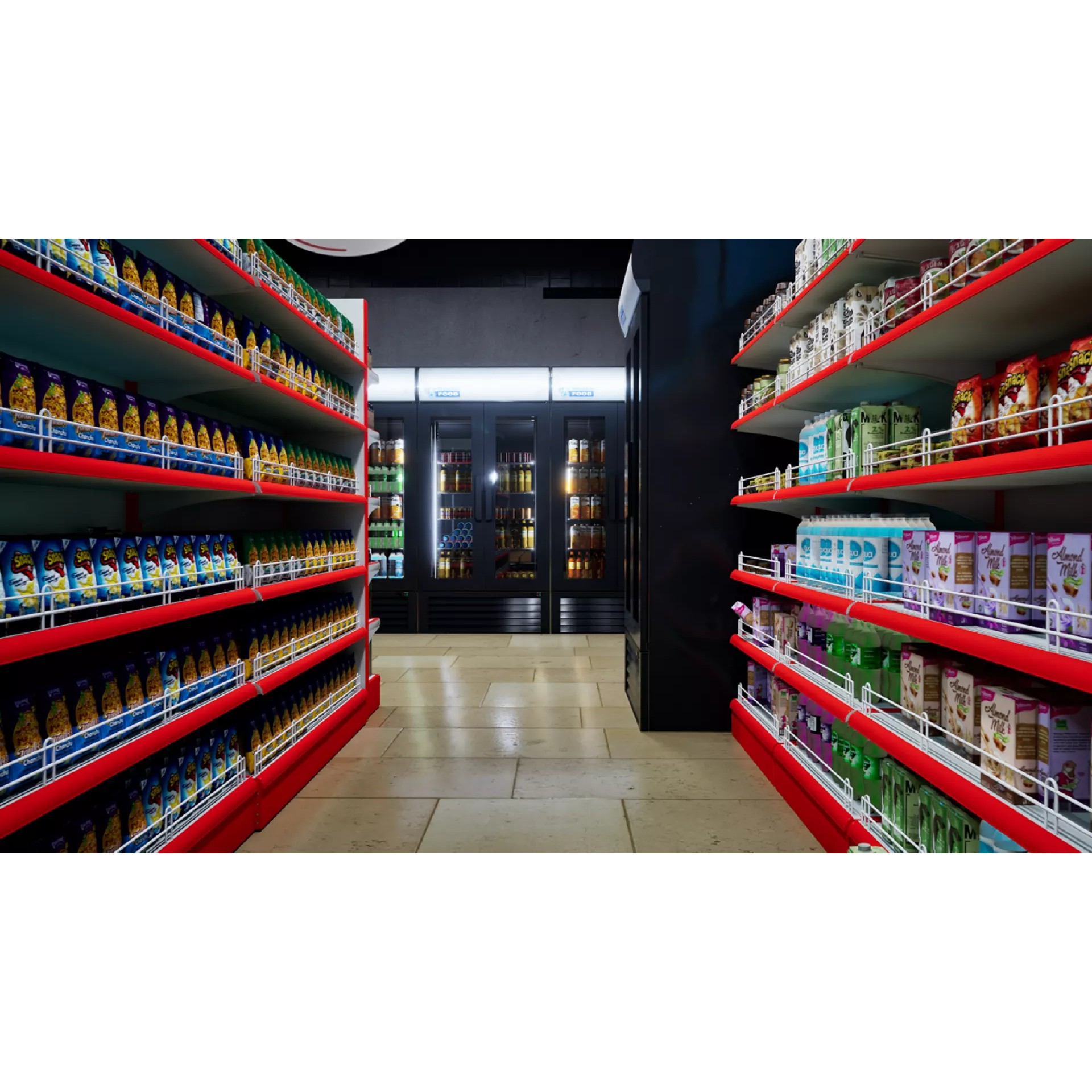 Hyper Realistic Convenience Store - Game-Ready 3D Model - View 2