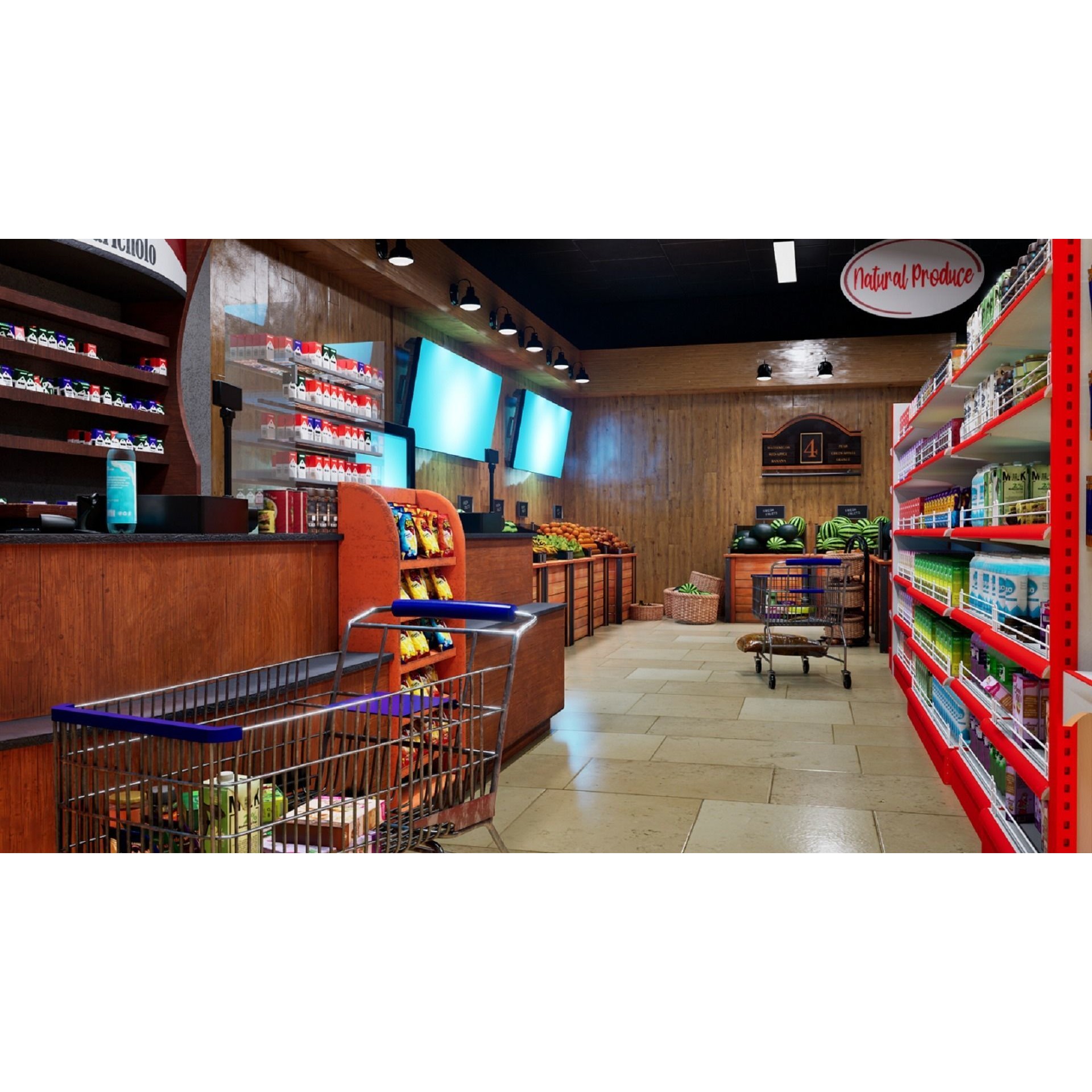 Hyper Realistic Convenience Store - Game-Ready 3D Model - View 3