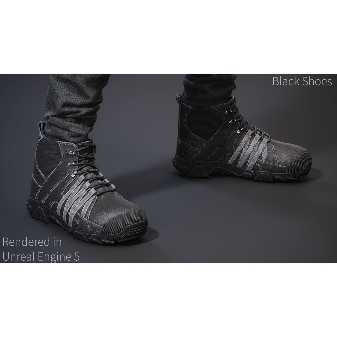 Survival Character 3D Model – Low Poly Rigged Game Asset, FBX - View 10