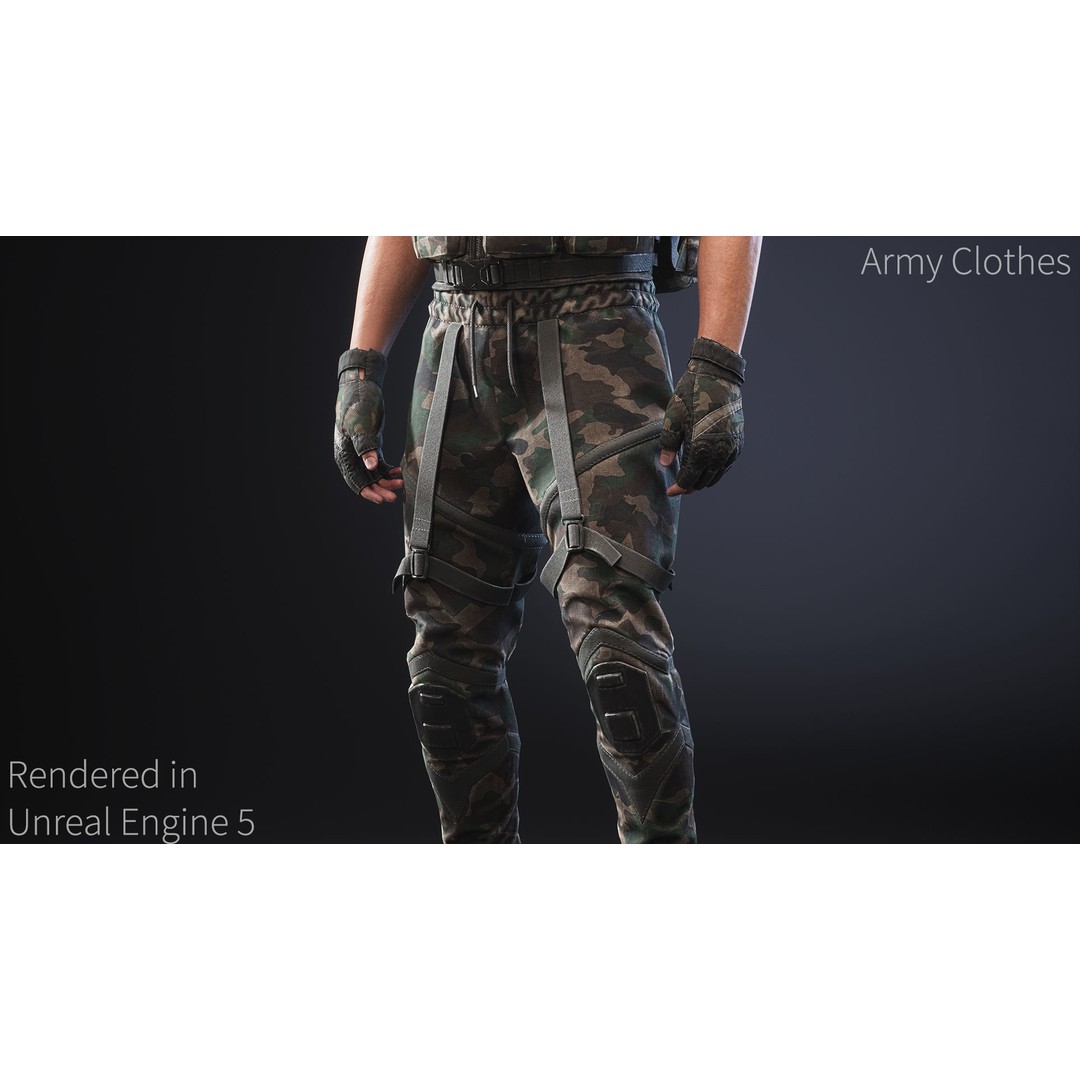 Survival Character 3D Model – Low Poly Rigged Game Asset, FBX - View 13