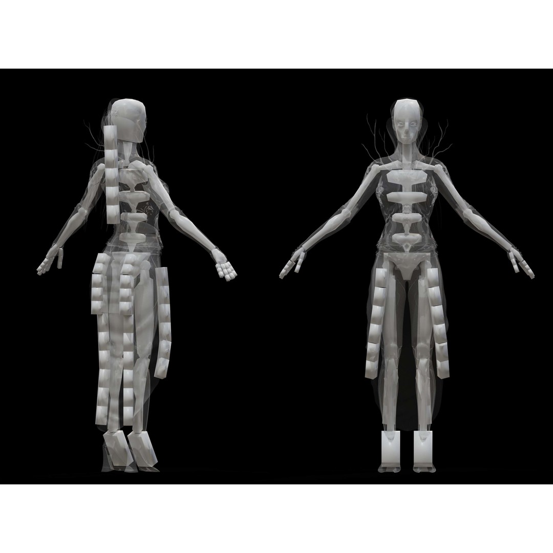 Anunnaki 3D Model – Low Poly Rigged Character with PBR Textures - View 12