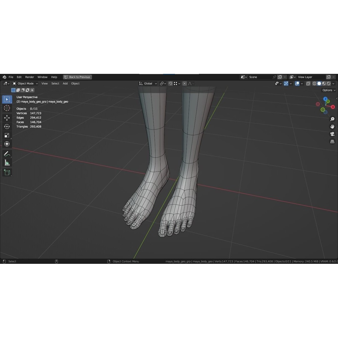 Cartoon Girl 3D Model – Stylized Teen Character, Rigged, FBX, Blender - View 36
