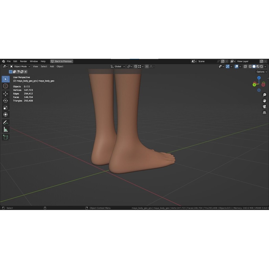 Cartoon Girl 3D Model – Stylized Teen Character, Rigged, FBX, Blender - View 37