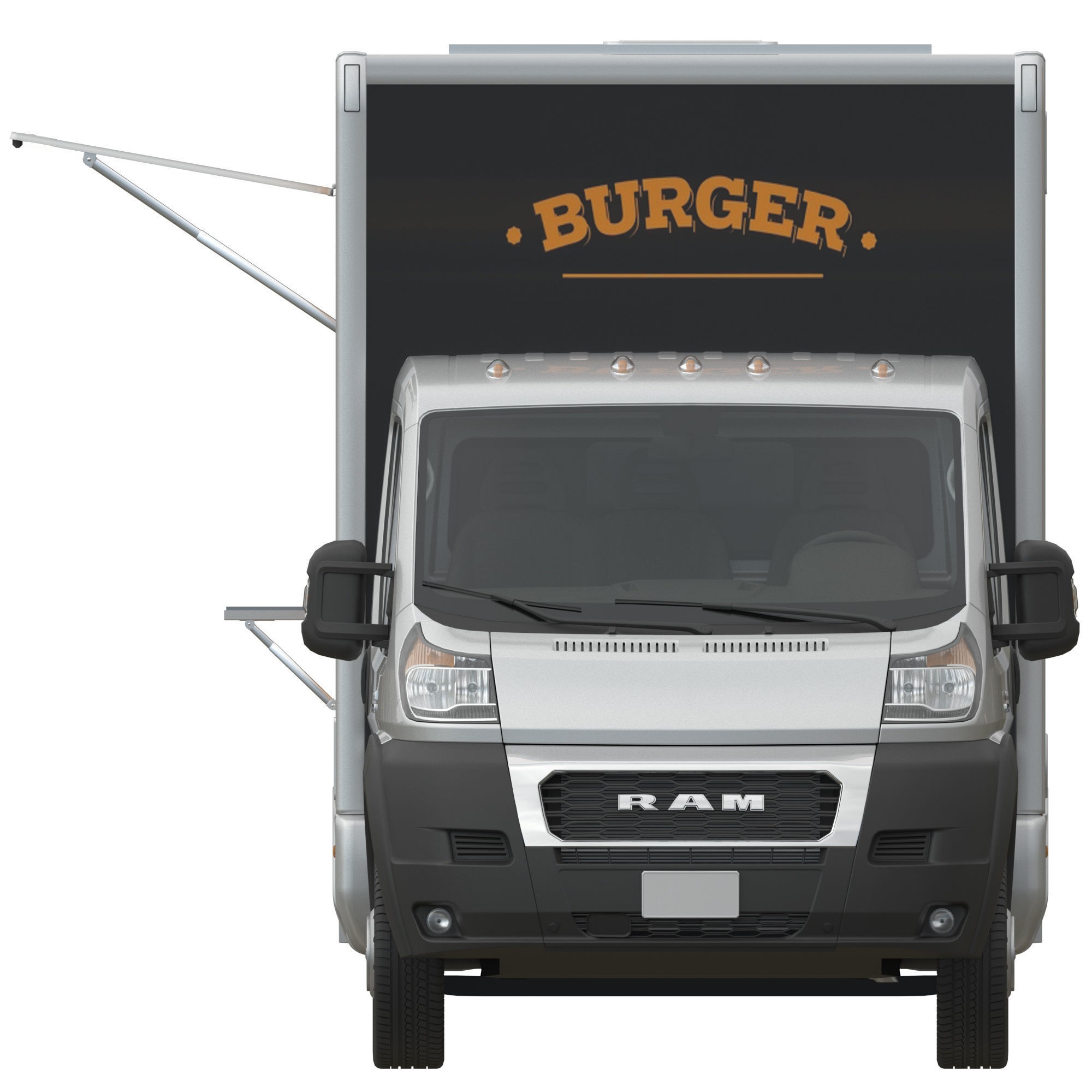 RAM PROMASTER Food Truck - Game-Ready 3D Model - View 10