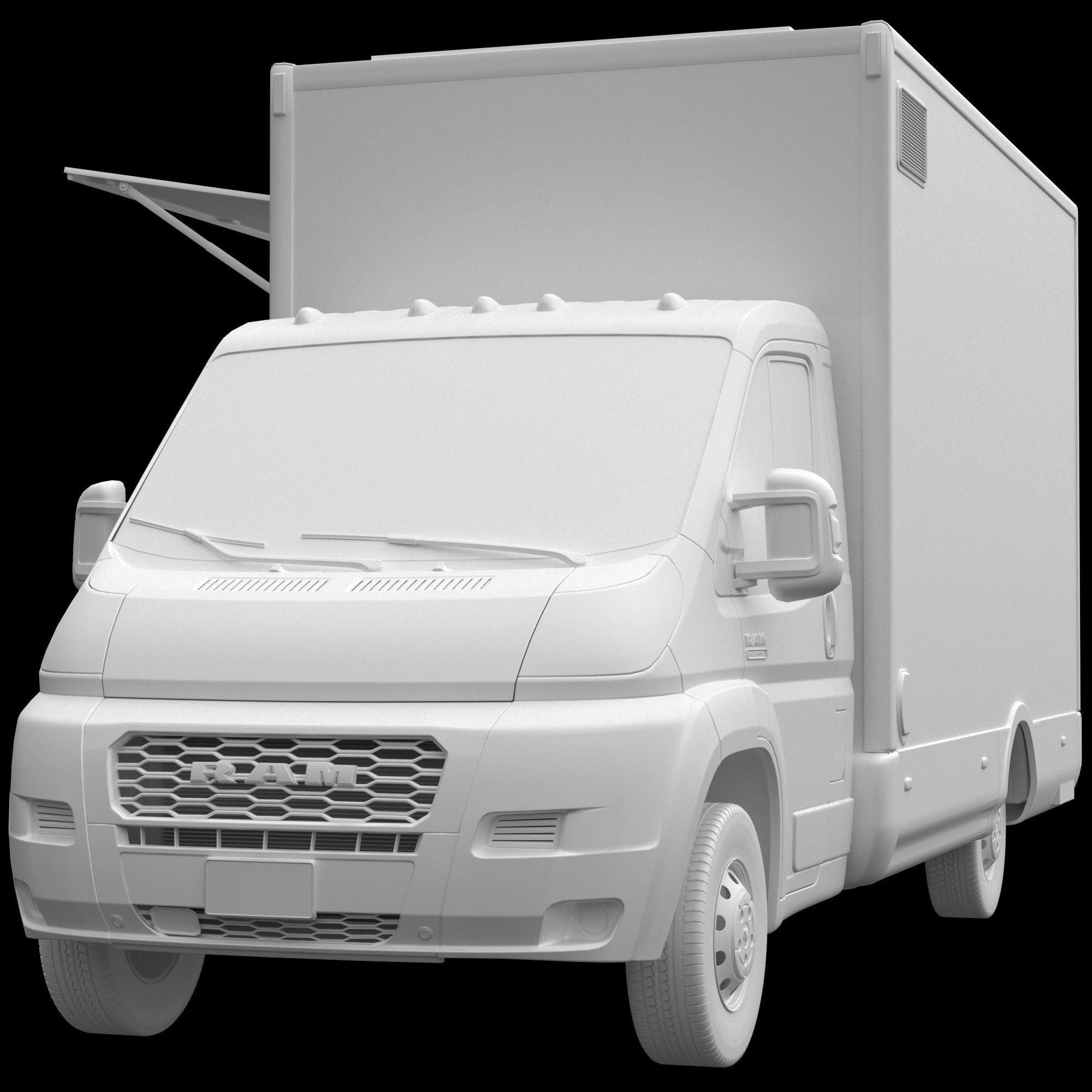 RAM PROMASTER Food Truck - Game-Ready 3D Model - View 15