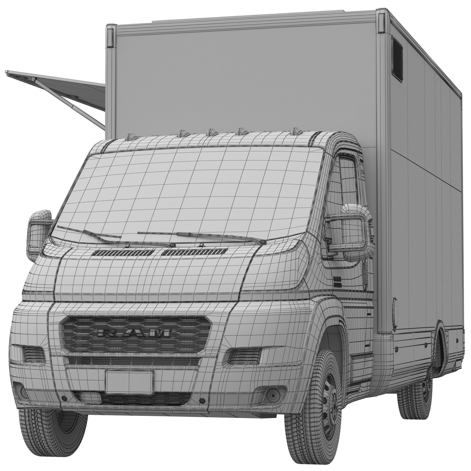 RAM PROMASTER Food Truck - Game-Ready 3D Model - View 18