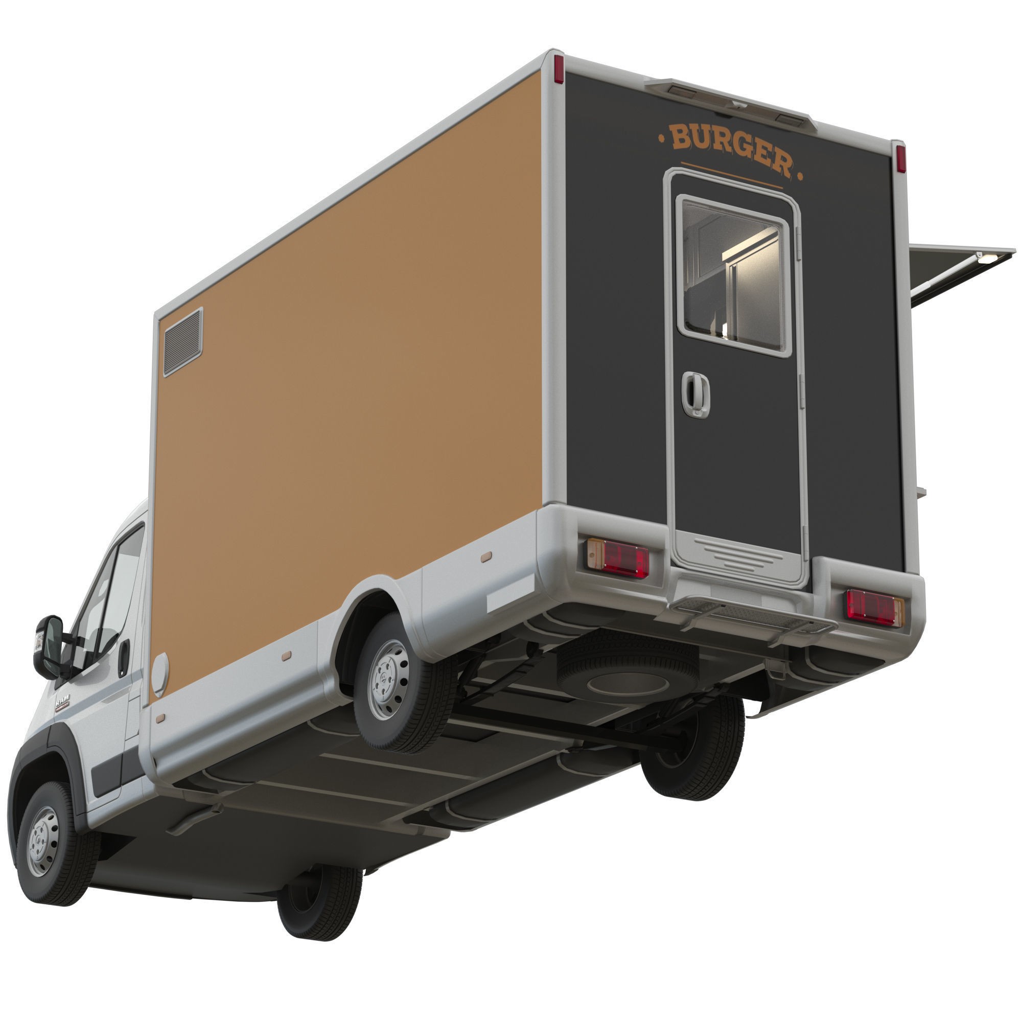 RAM PROMASTER Food Truck - Game-Ready 3D Model - View 4