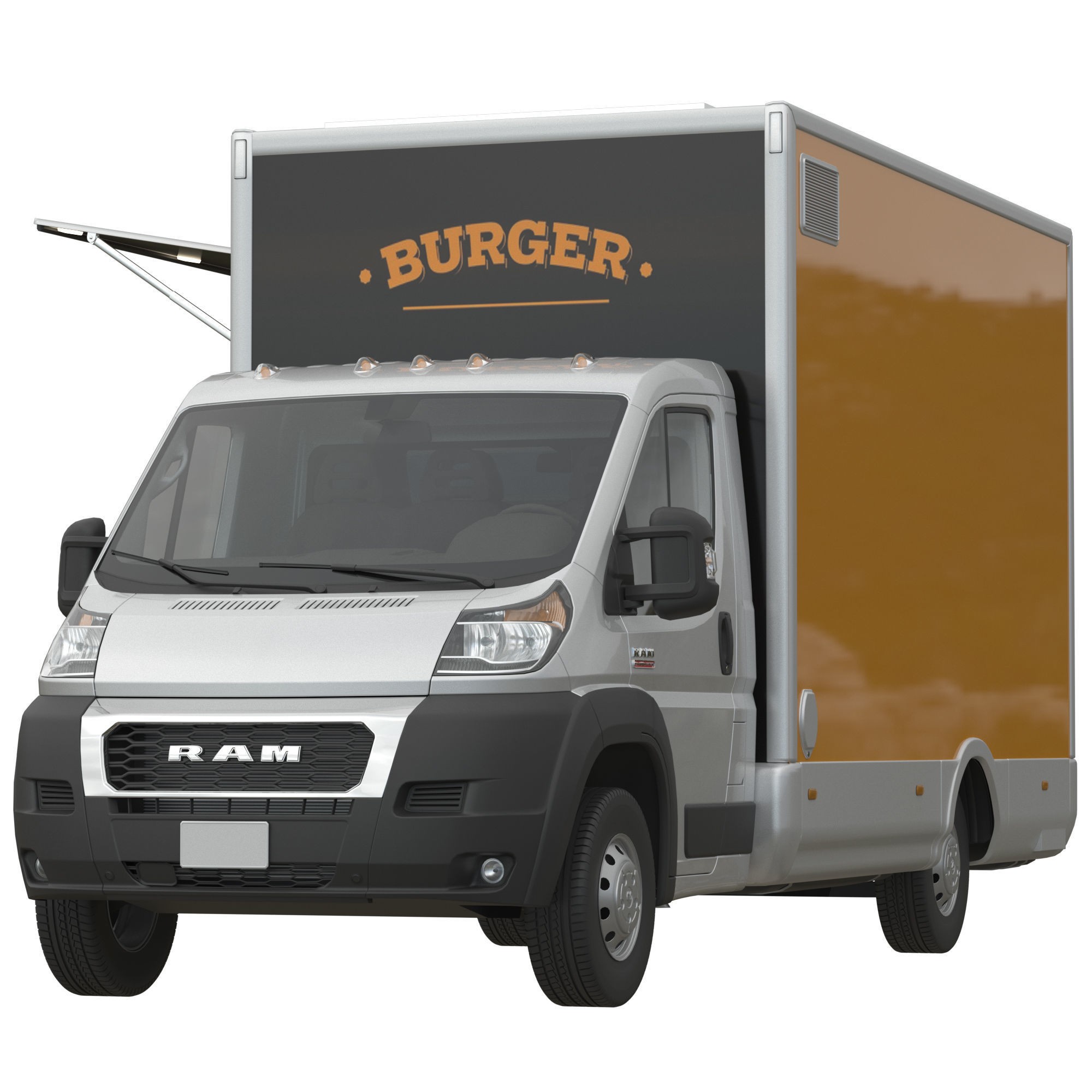 RAM PROMASTER Food Truck - Game-Ready 3D Model - View 5