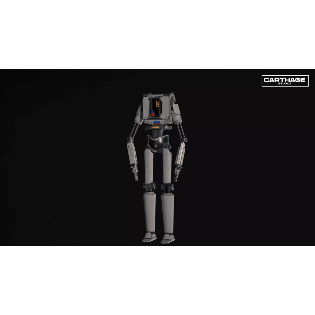 Armored Security Robot 3D Model – Rigged PBR Low Poly Game Asset, FBX - View 20