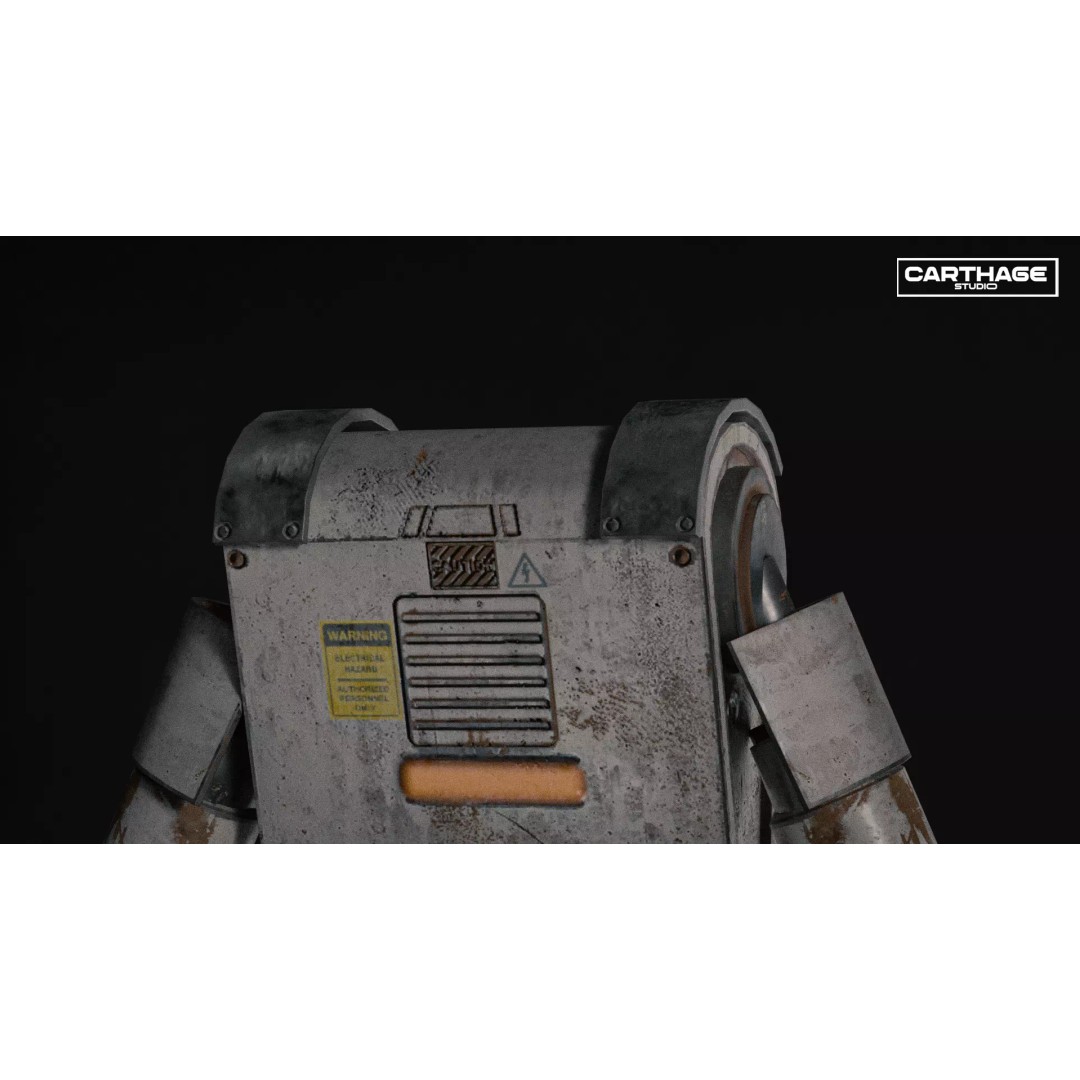 Armored Security Robot 3D Model – Rigged PBR Low Poly Game Asset, FBX - View 21