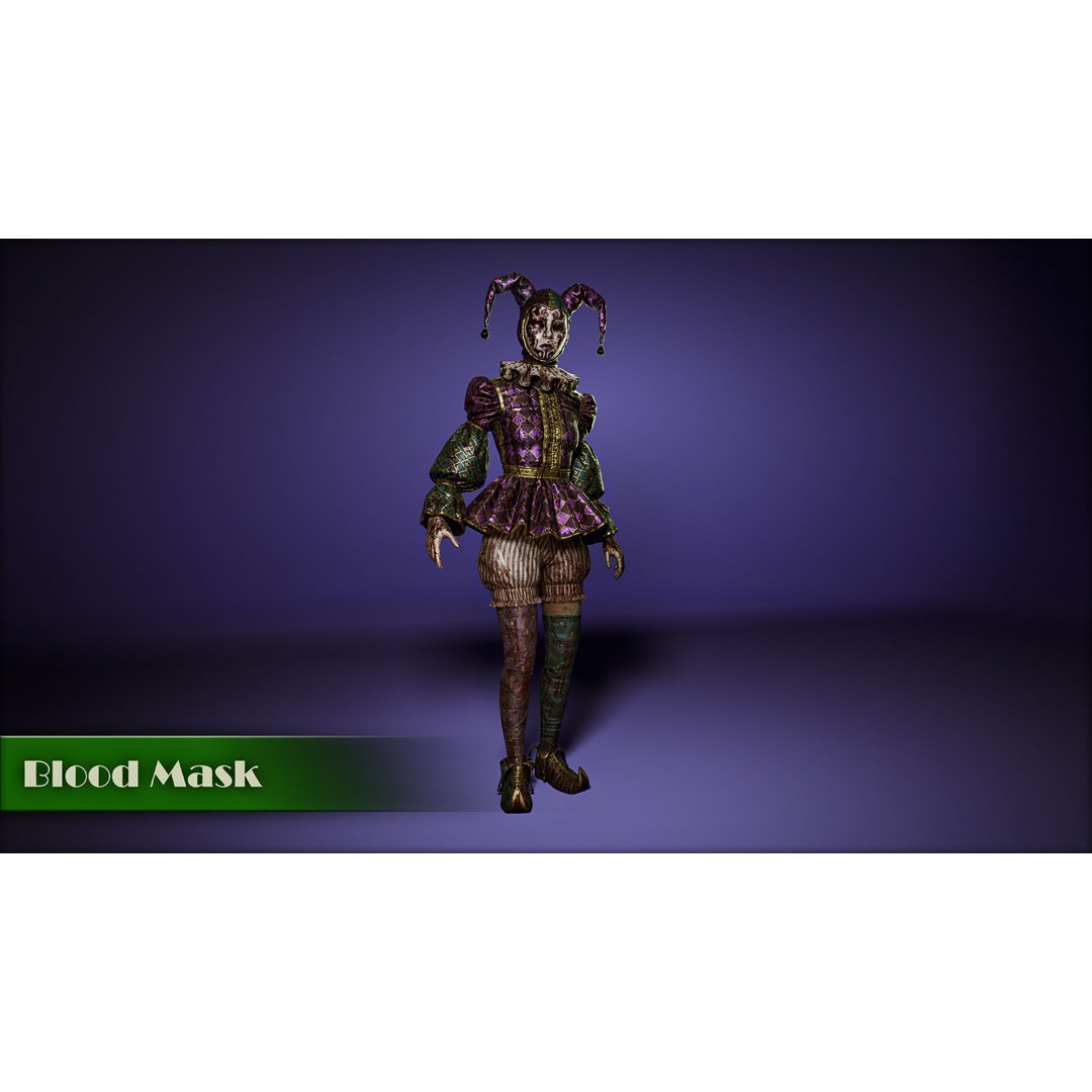 Miss Hollow 3D Model – Low Poly Character with Blend Shapes, FBX - View 6