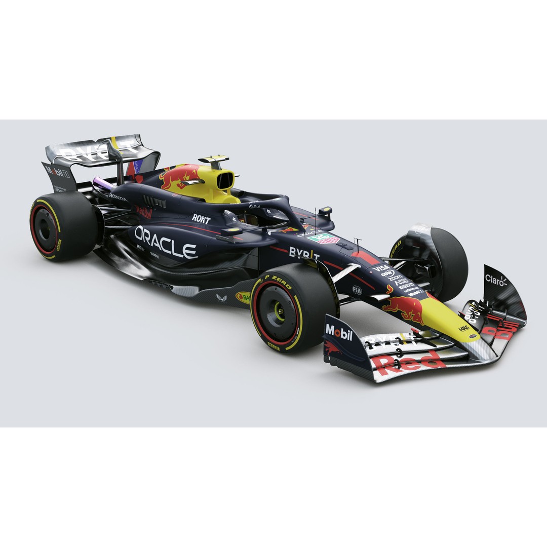 RedBull RB20 3D Model – High Poly Racing Car with PBR Textures - View 10