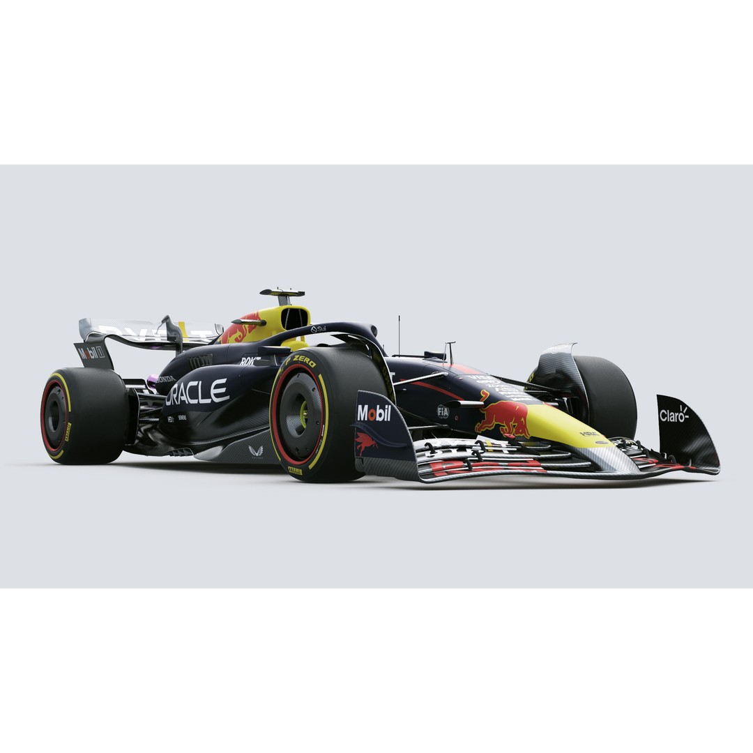 RedBull RB20 3D Model – High Poly Racing Car with PBR Textures - View 11