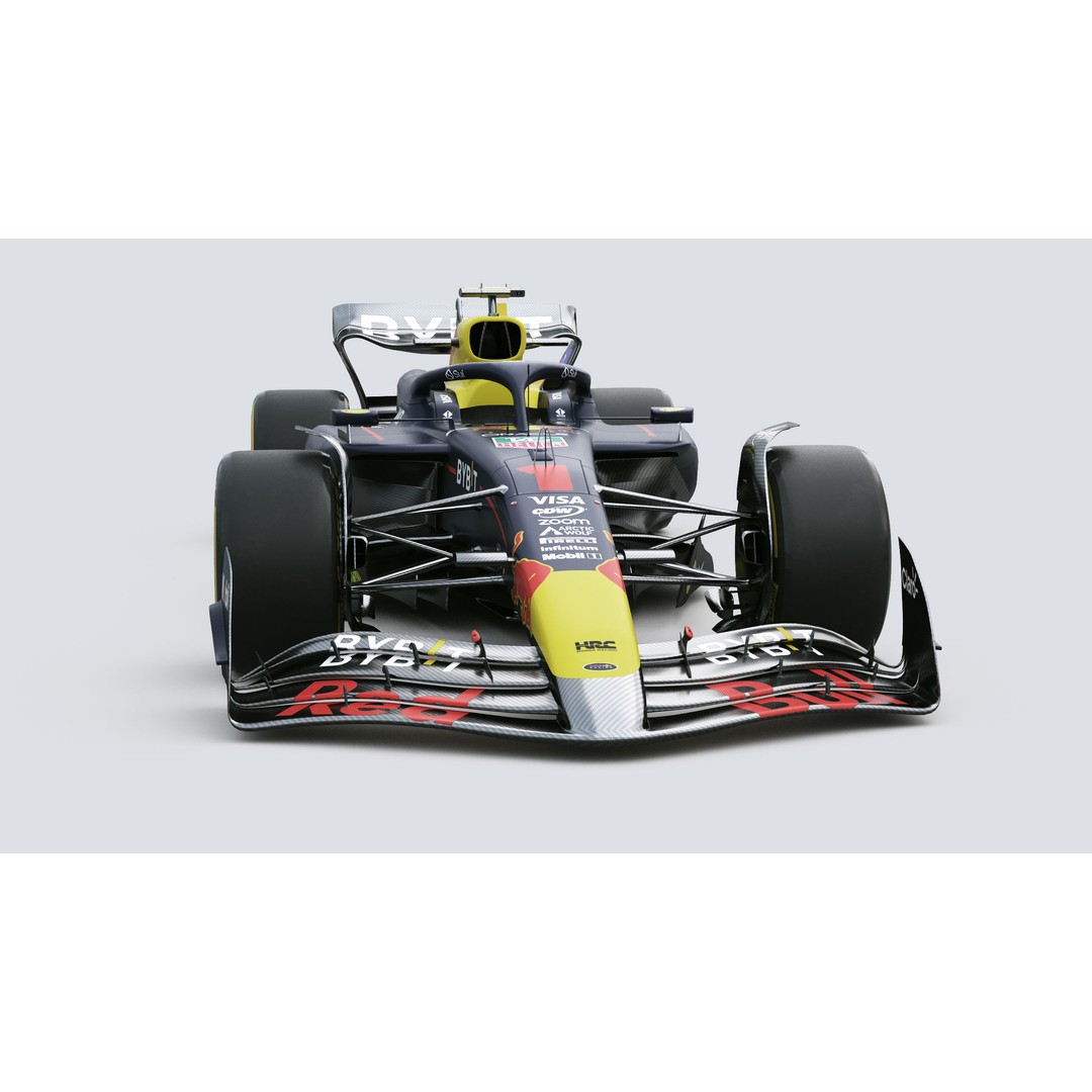 RedBull RB20 3D Model – High Poly Racing Car with PBR Textures - View 13