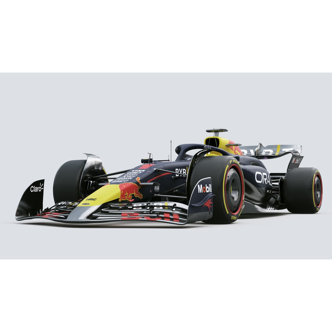 RedBull RB20 3D Model – High Poly Racing Car with PBR Textures - View 14
