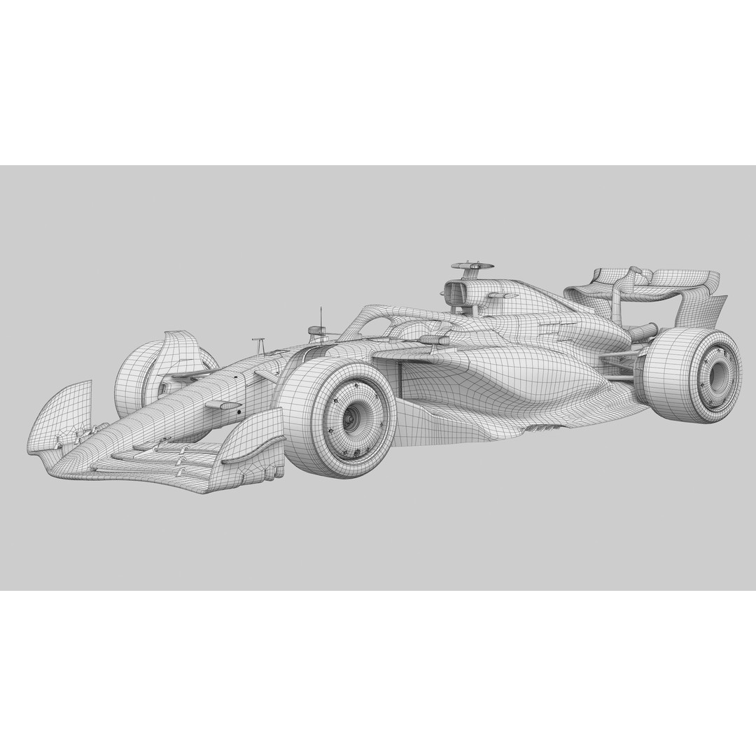 RedBull RB20 3D Model – High Poly Racing Car with PBR Textures - View 16
