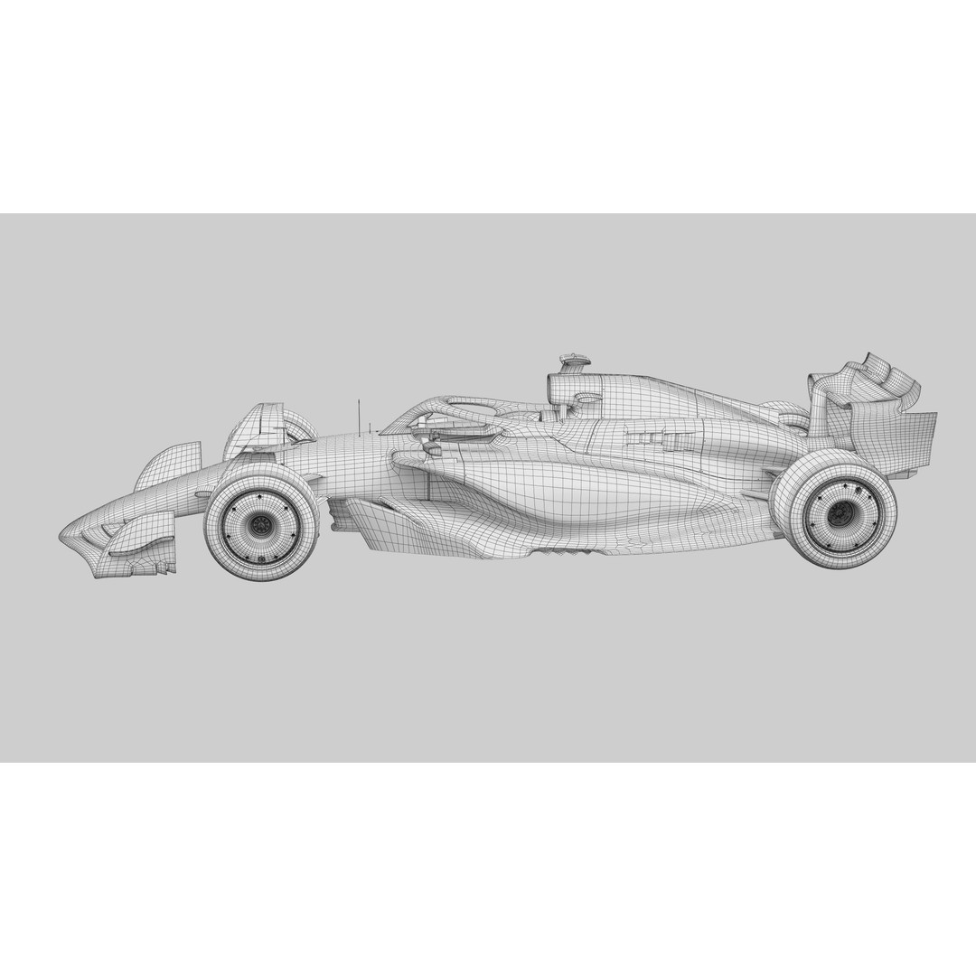 RedBull RB20 3D Model – High Poly Racing Car with PBR Textures - View 17