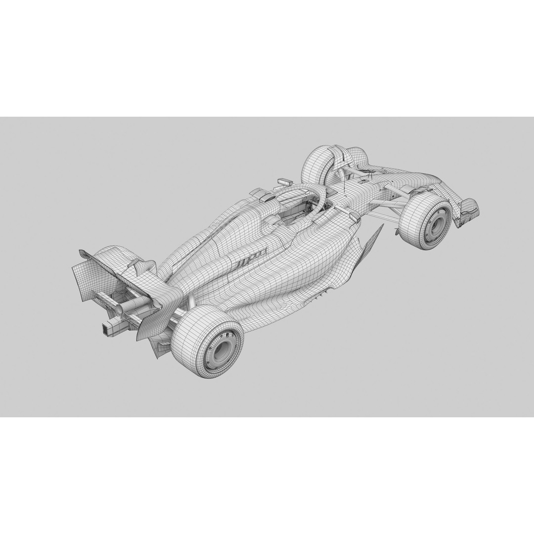 RedBull RB20 3D Model – High Poly Racing Car with PBR Textures - View 19