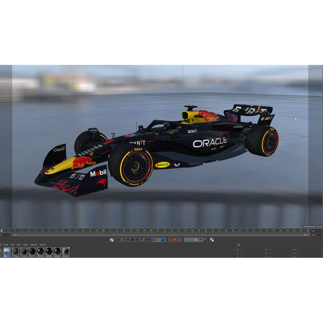 RedBull RB20 3D Model – High Poly Racing Car with PBR Textures - View 24