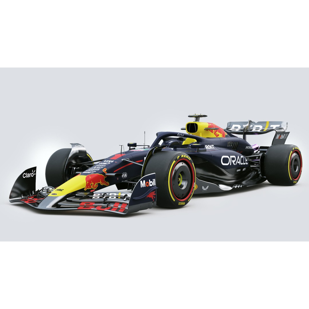 RedBull RB20 3D Model – High Poly Racing Car with PBR Textures - View 3