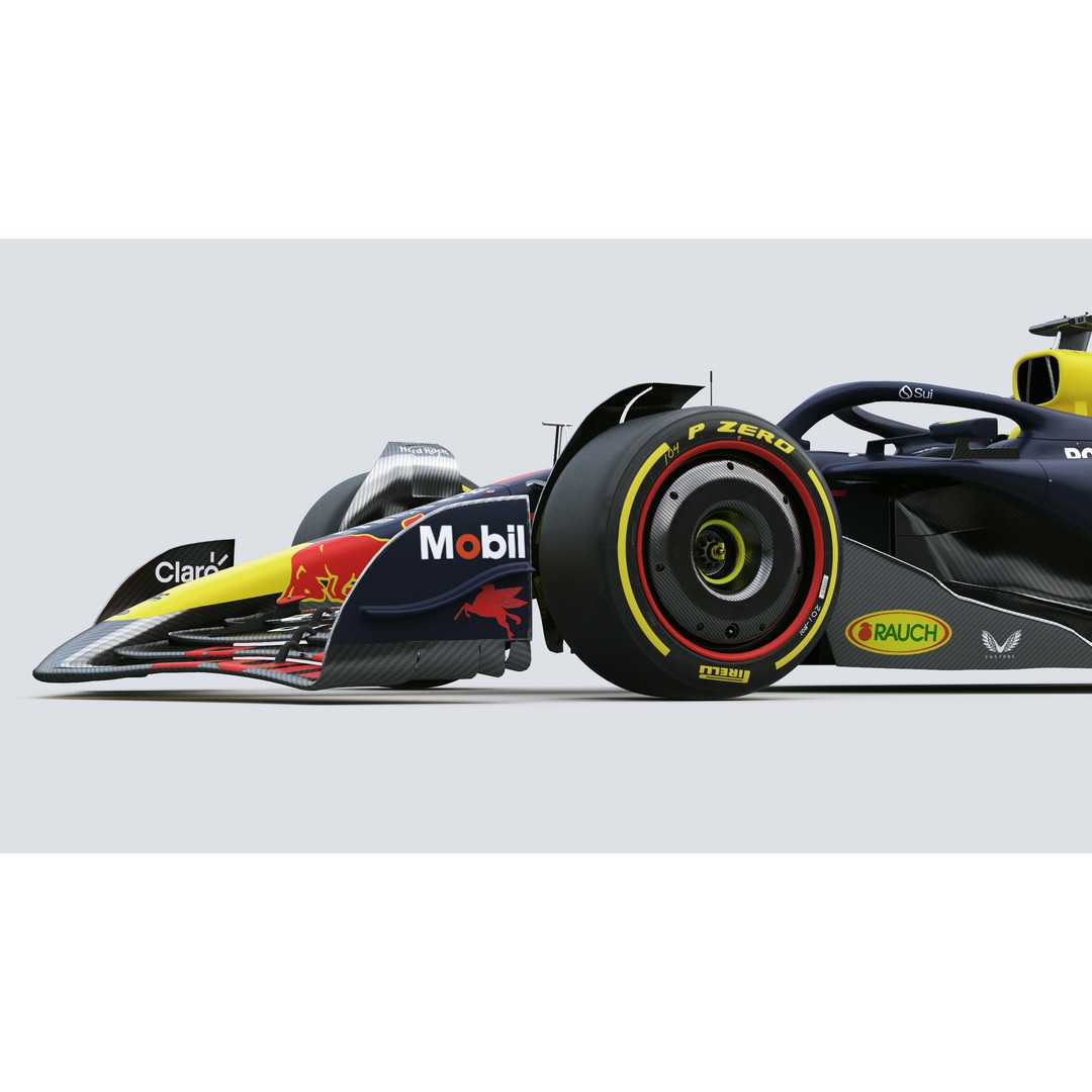 RedBull RB20 3D Model – High Poly Racing Car with PBR Textures - View 4
