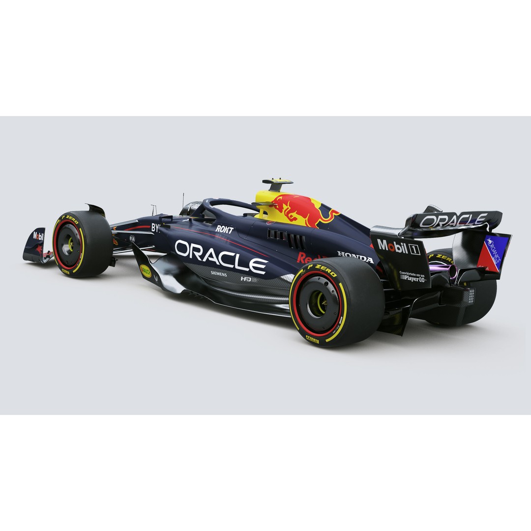 RedBull RB20 3D Model – High Poly Racing Car with PBR Textures - View 6