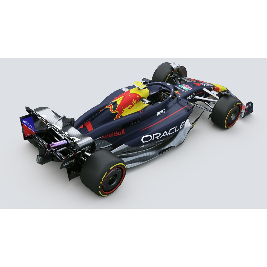 RedBull RB20 3D Model – High Poly Racing Car with PBR Textures - View 8